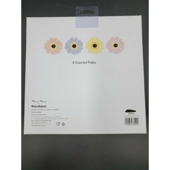 Meri Meri Flower Shaped Paper Plates 7-3/8" Party Plates  (8 Pack) - Picture 8 of 9
